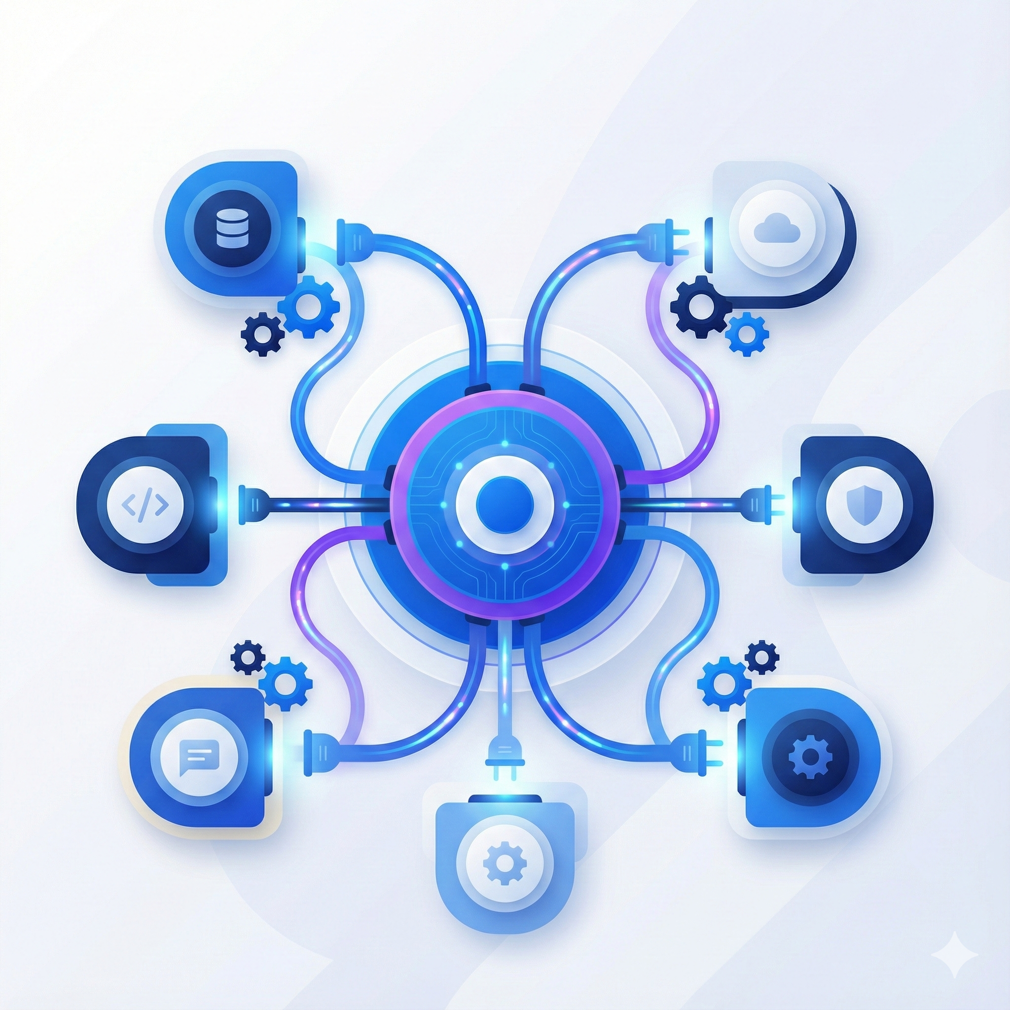 API & Platform Integration Illustration